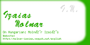 izaias molnar business card